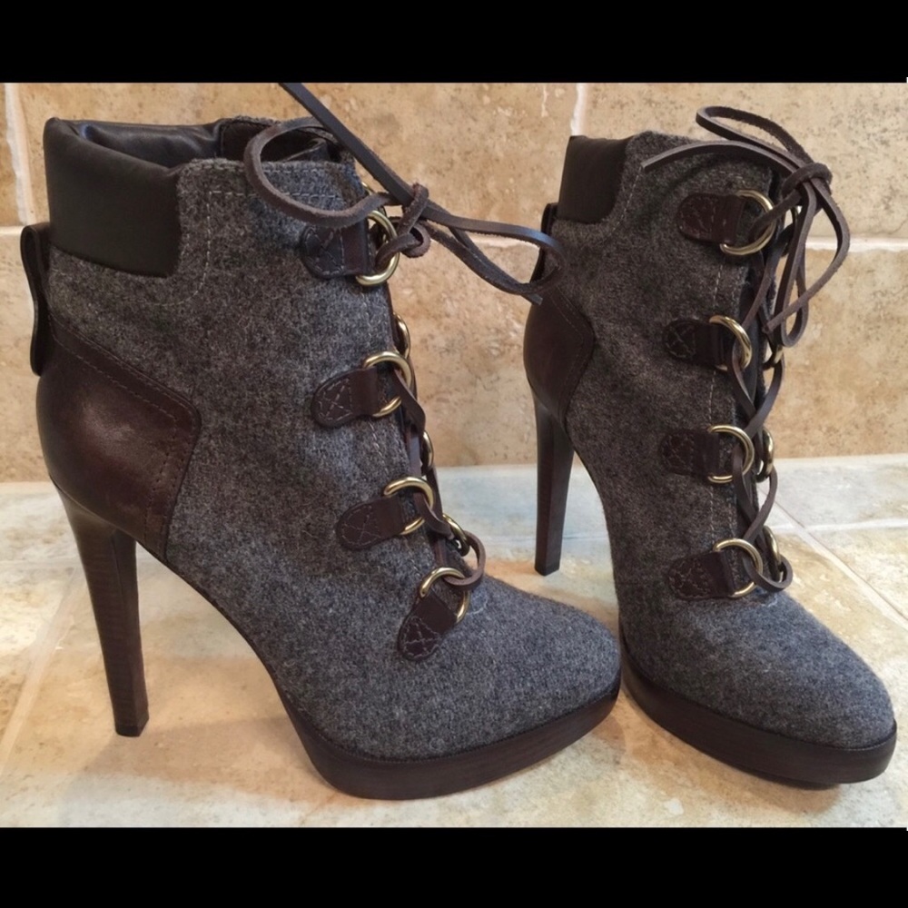 Tory Burch Lace Up Boots